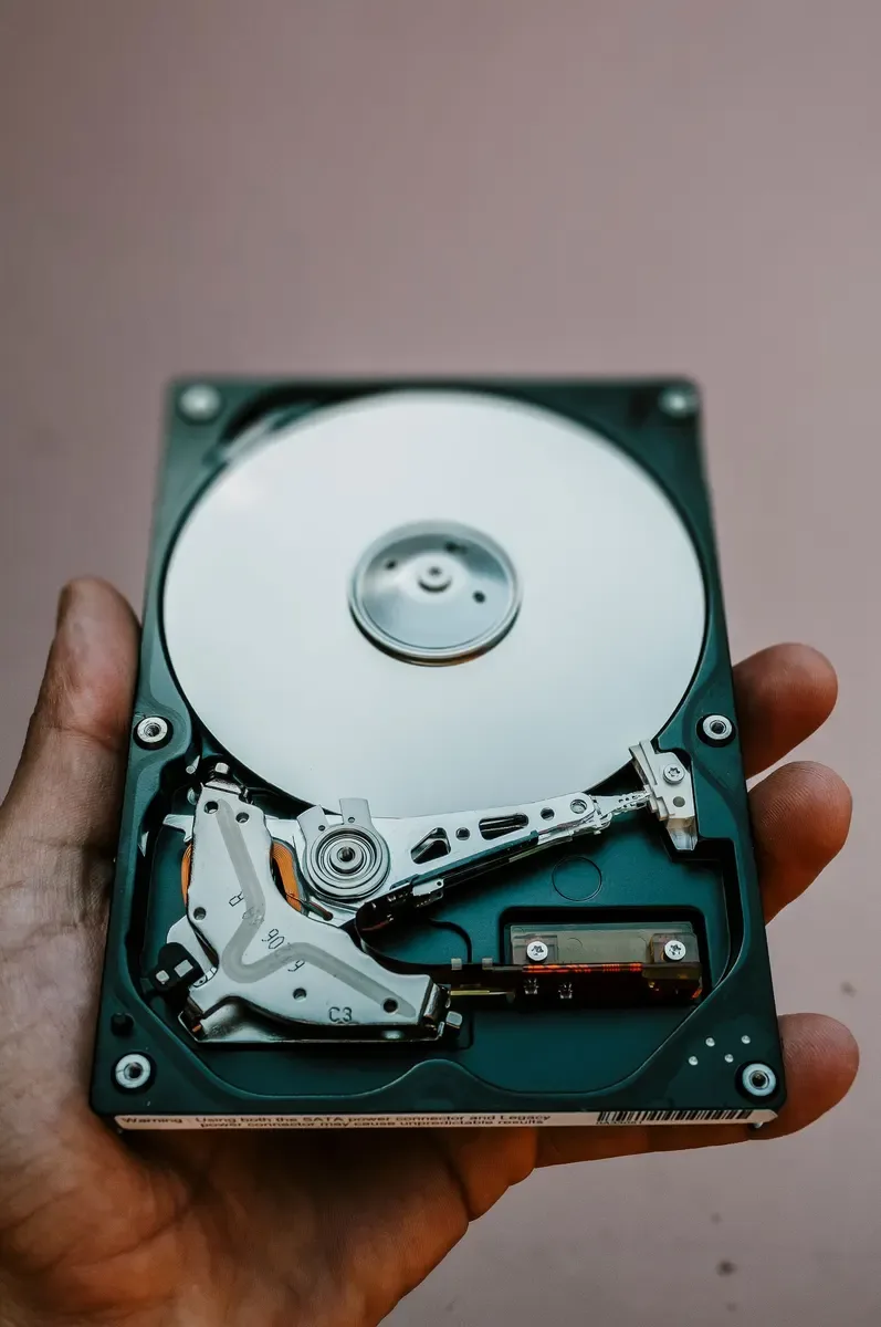 Data recovery from a failed disk or phone, photo 1 of 3 (sample photo)