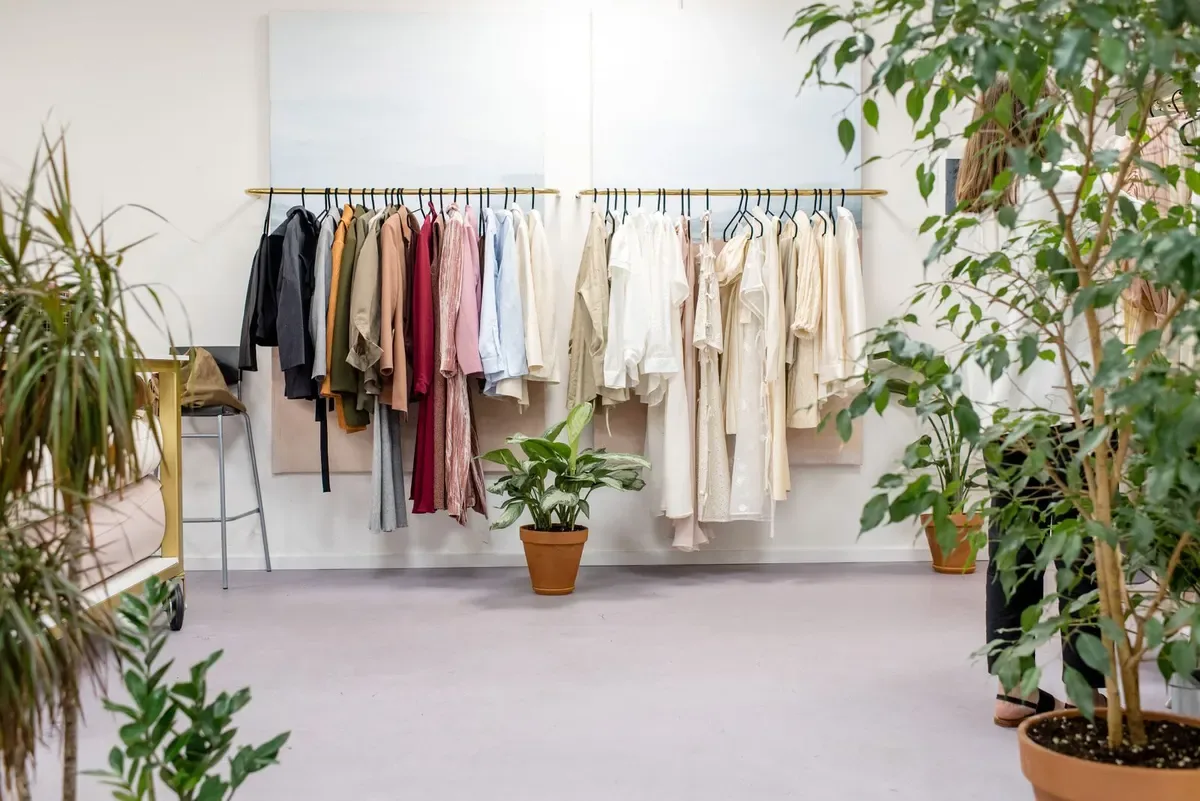 Ready-to-wear clothes inside the shop (sample photo)