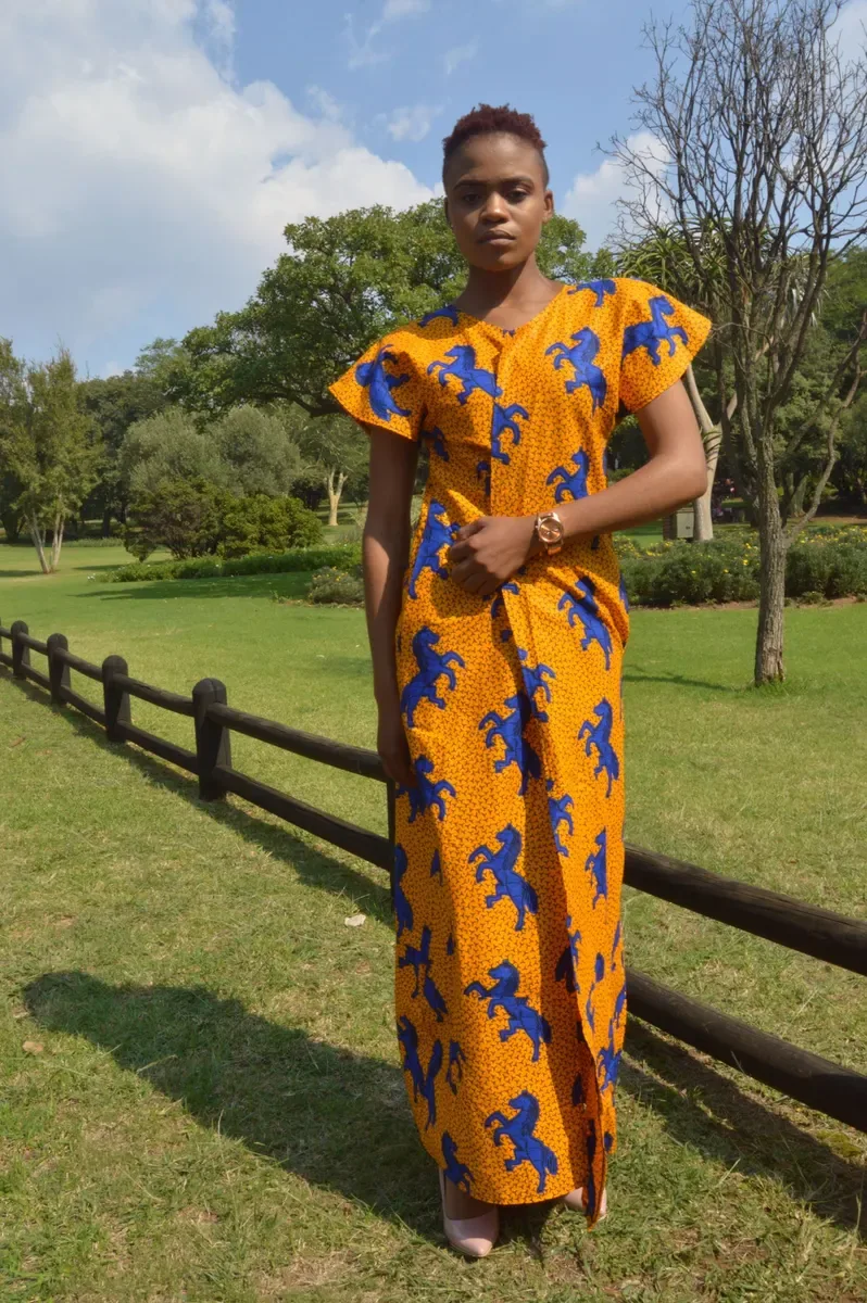 Kitenge wrap dress, photo 1 of 3 (sample photo)