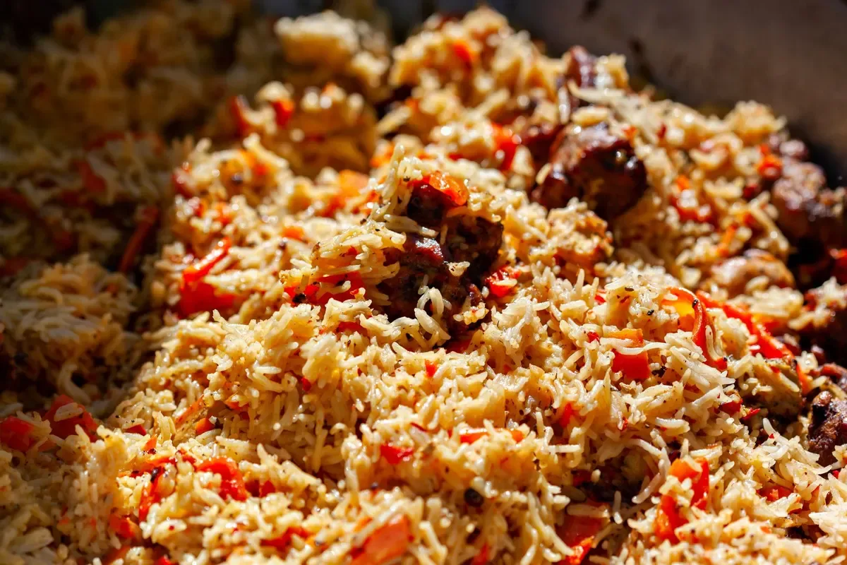 Beef pilau with kachumbari, photo 1 of 3 (sample photo)