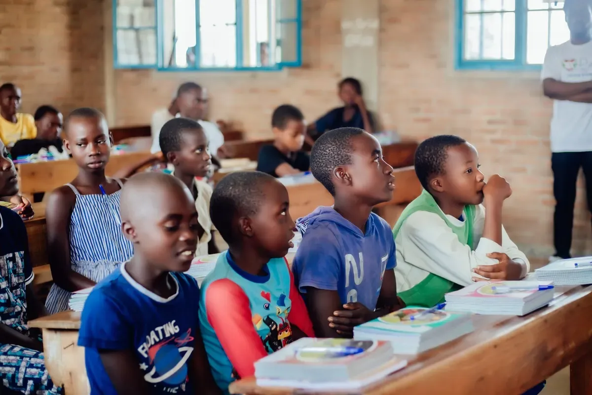 A classroom during a lesson (sample photo)